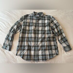Discontinued Carhartt Heavy Flannel Plaid Button-Up Shirt